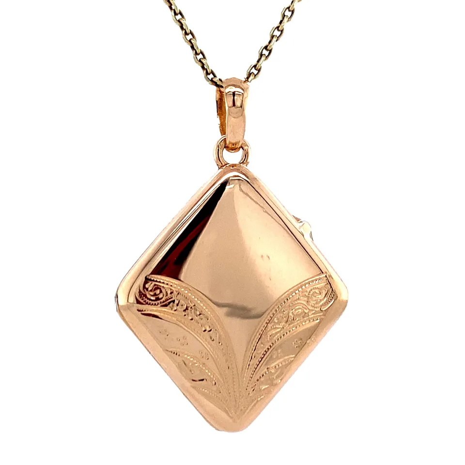 Vintage 14K Gold Locket with Engraving