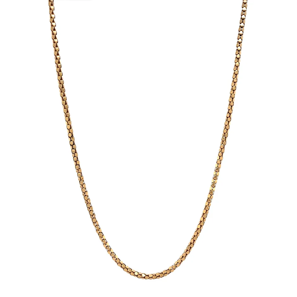 Vintage 18K Gold Popcorn Necklace