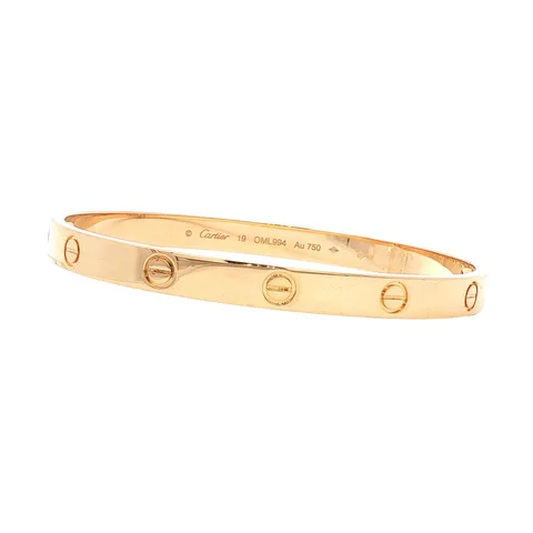 Vintage Cartier LOVE 18K Gold Bracelet Classic