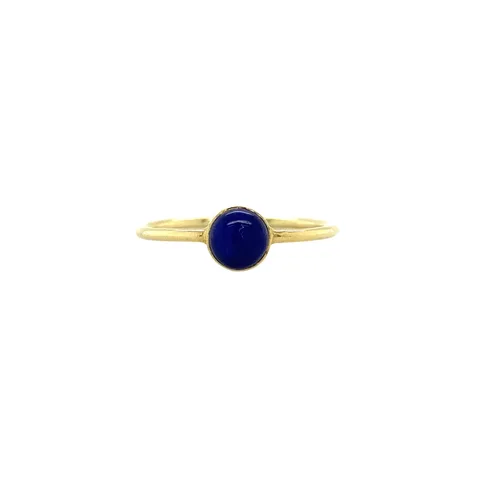 Vintage 14K Gold Ring with Lapis Lazuli