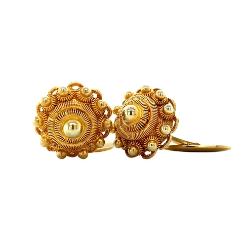Vintage 14K Gold Zeeland Button Cufflinks