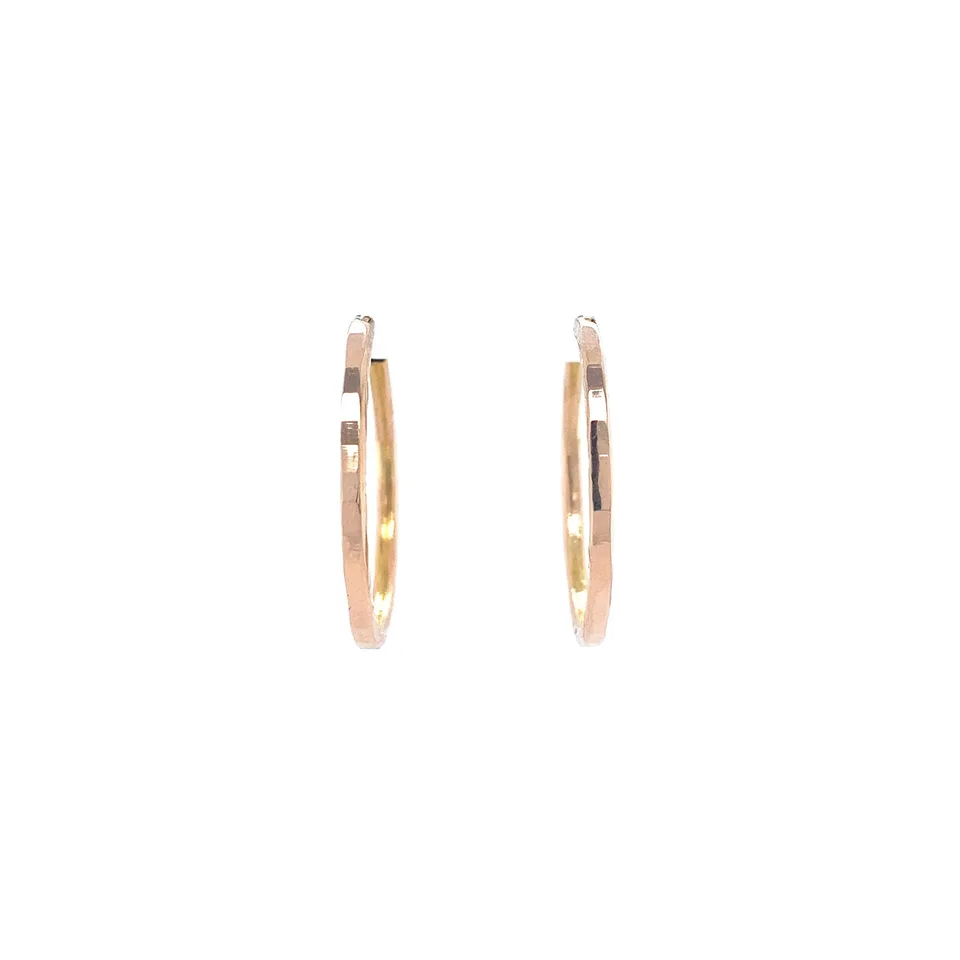 Vintage 18K Gold Hoop Earrings