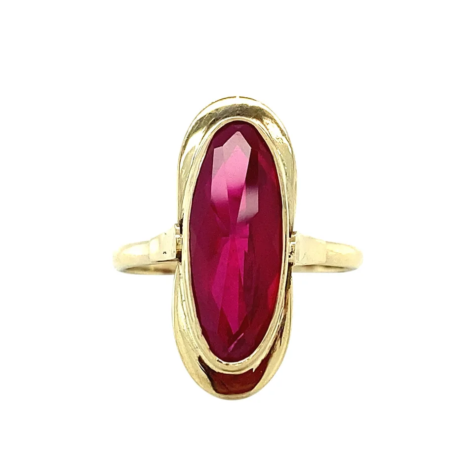 Vintage 14K Gold Ring with Ruby