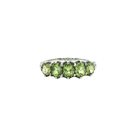 Vintage Sterling Silver Ring with Peridot