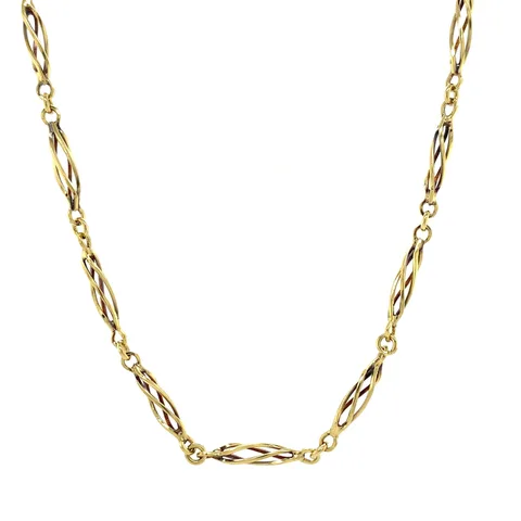Vintage 14K Gold Fancy Necklace 61 cm
