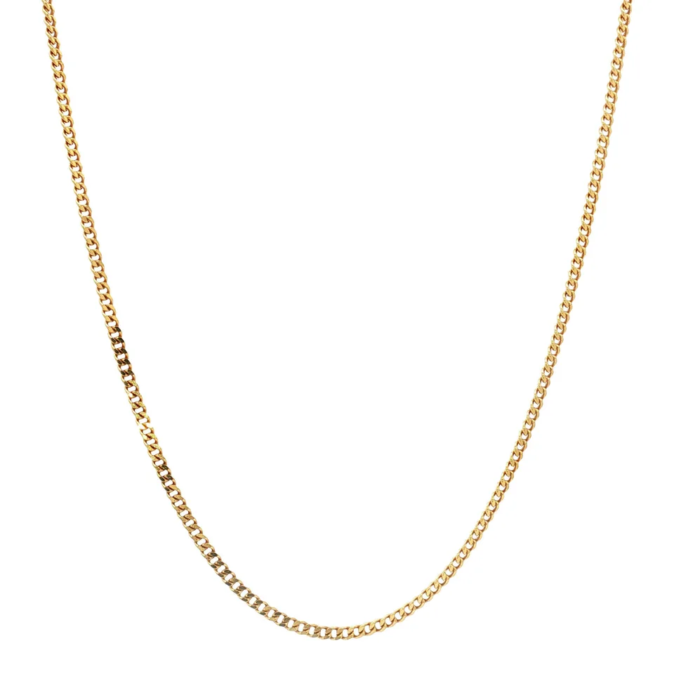 Vintage 14K Gold Curb Necklace