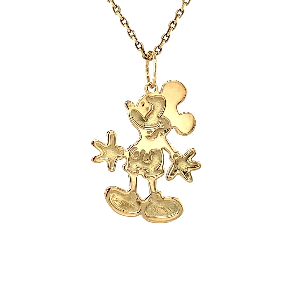 Vintage 14K Gold Mickey Mouse Pendant