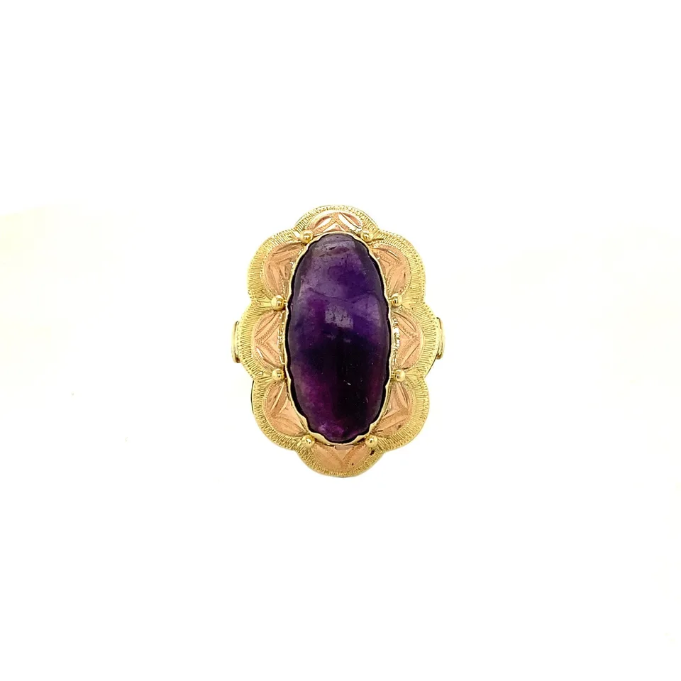 Vintage 14K Gold Ring with Amethyst