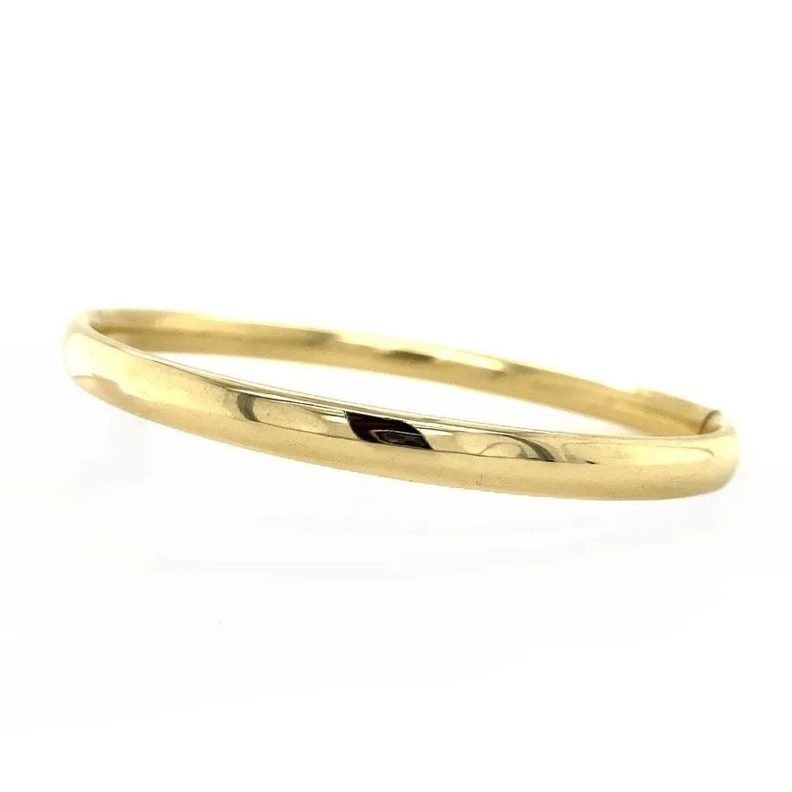 Vintage 14K Gold Smooth Bangle