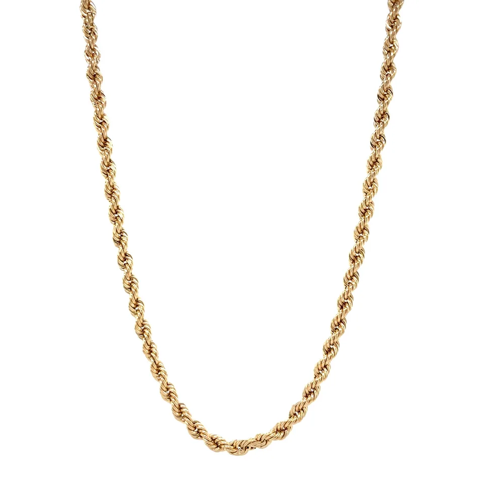 Vintage 14K Gold Rope Necklace