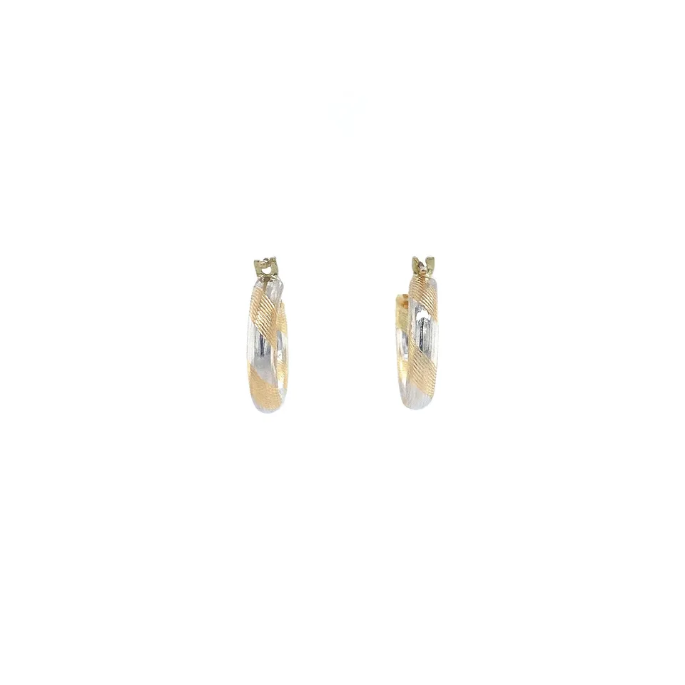 Vintage 18K Gold Hoop Earrings