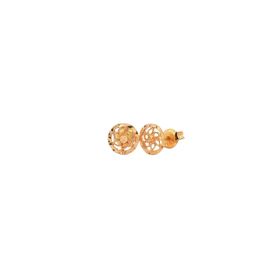 Vintage 20K Gold Fancy Stud Earrings