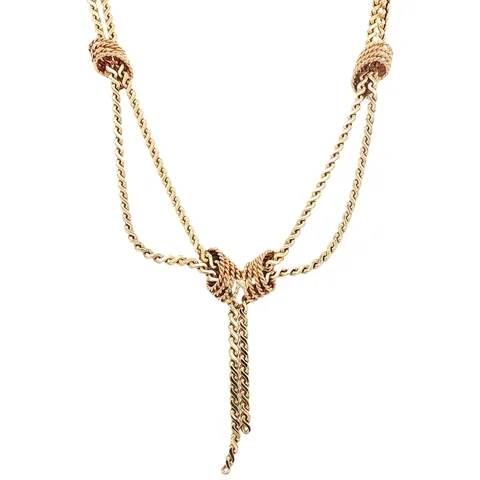 Vintage 14K Gold Fancy Necklace