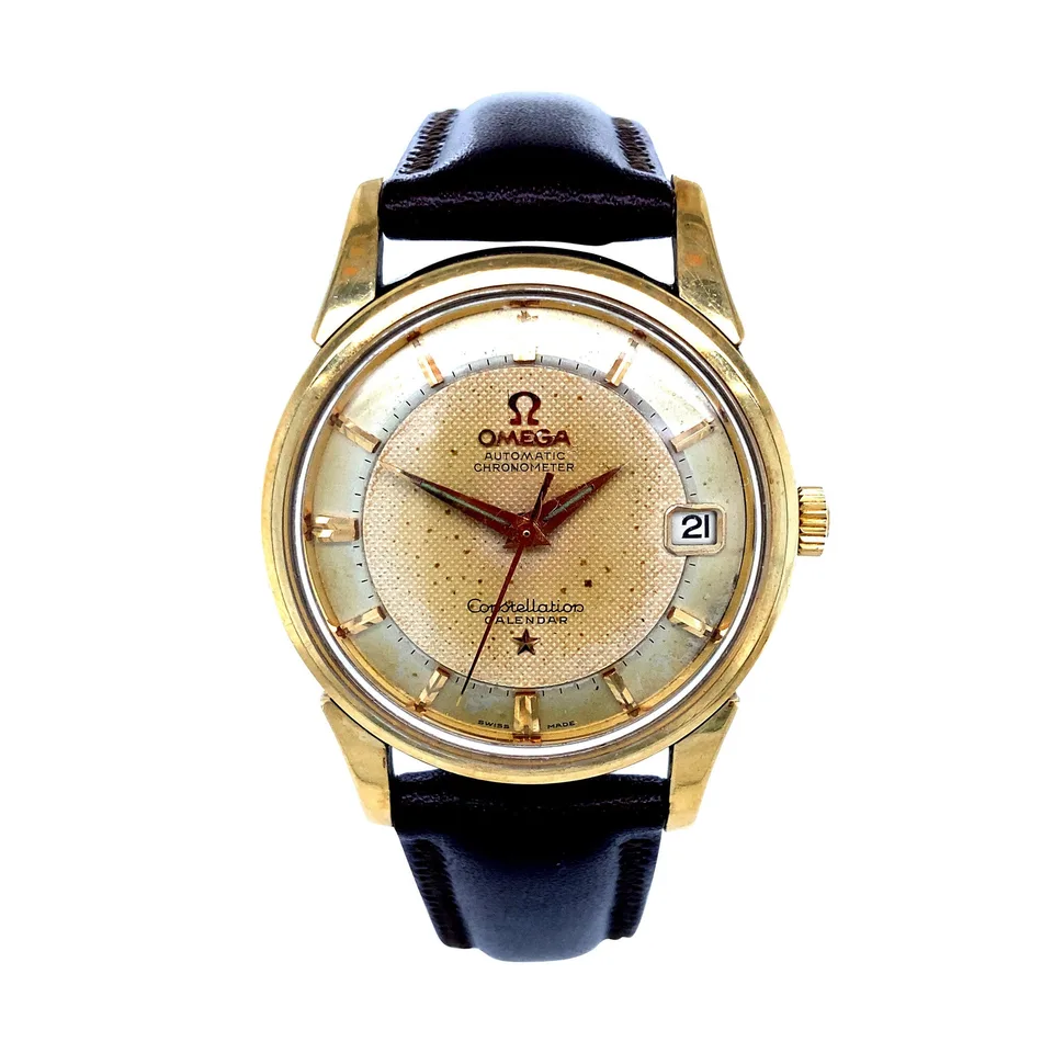 Vintage Omega Constellation 18K Gold Watch and Steel