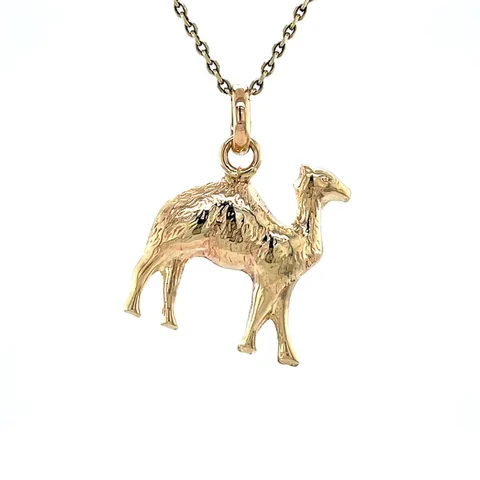 Vintage 14K Gold Camel Pendant