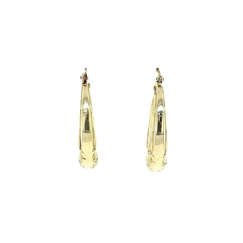 Vintage 14K Gold Hoop Earrings