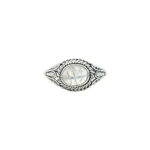 Vintage Sterling Silver Ring with Moonstone