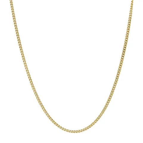 Vintage 14K Gold Long Necklace Curb 50 cm