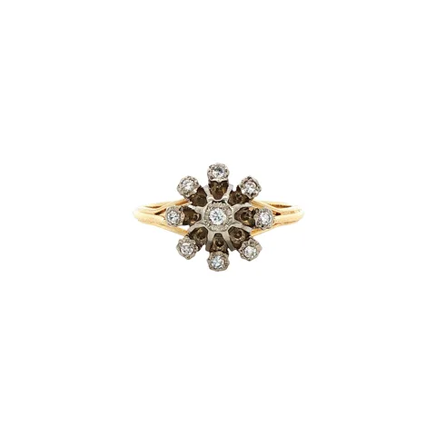 Vintage 14K Gold Ring with Diamond