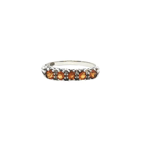 Vintage Sterling Silver Ring with Citrine