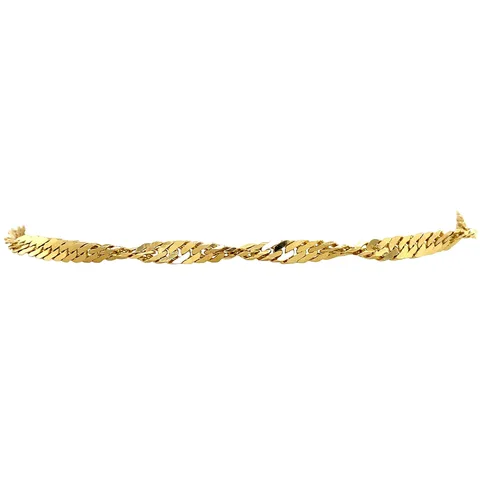 Vintage 14K Gold Fancy Bracelet 21 cm