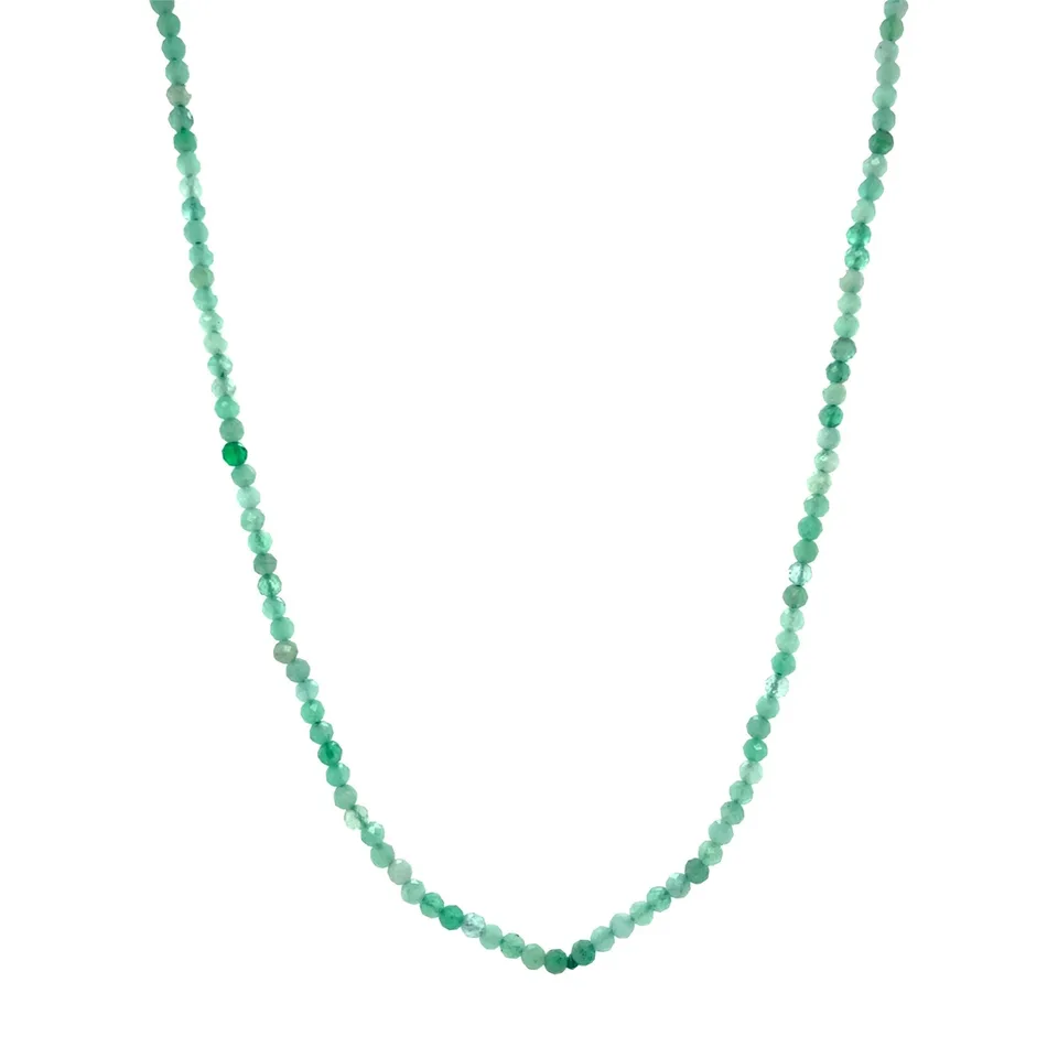 Vintage Emerald Necklace with 14K Gold Clasp