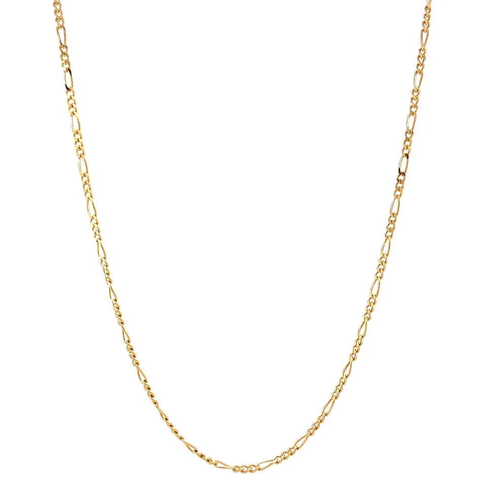 Vintage 14K Gold Figaro Necklace