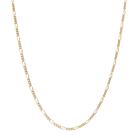 Vintage 14K Gold Figaro Necklace