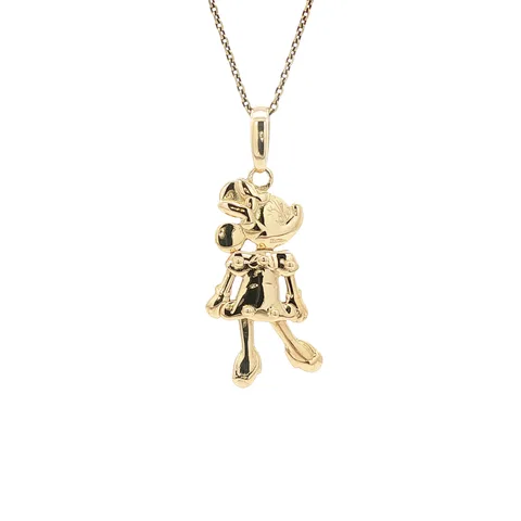 Vintage 14K Gold Minnie Mouse Pendant