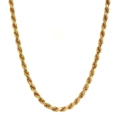 Vintage 14K Gold Rope Necklace 61 cm