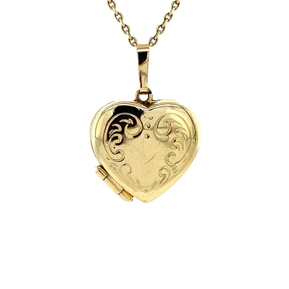 Vintage 14K Gold Locket Heart