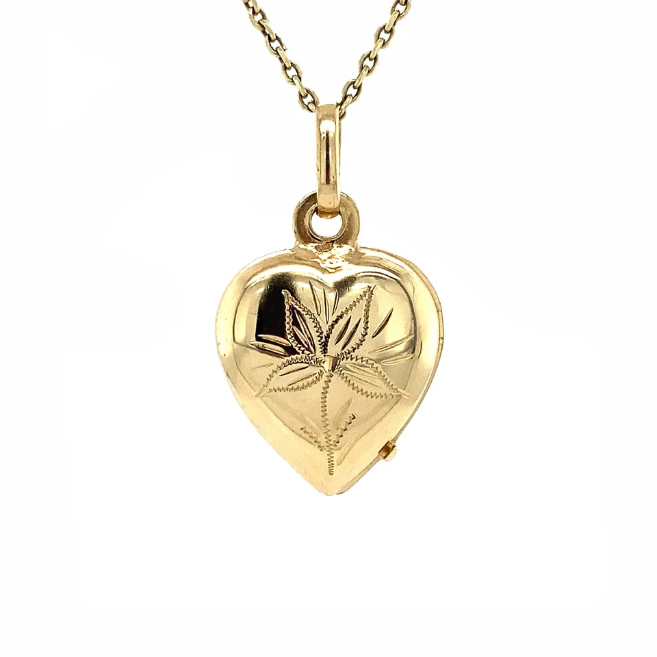 Vintage 14K Gold Locket Heart