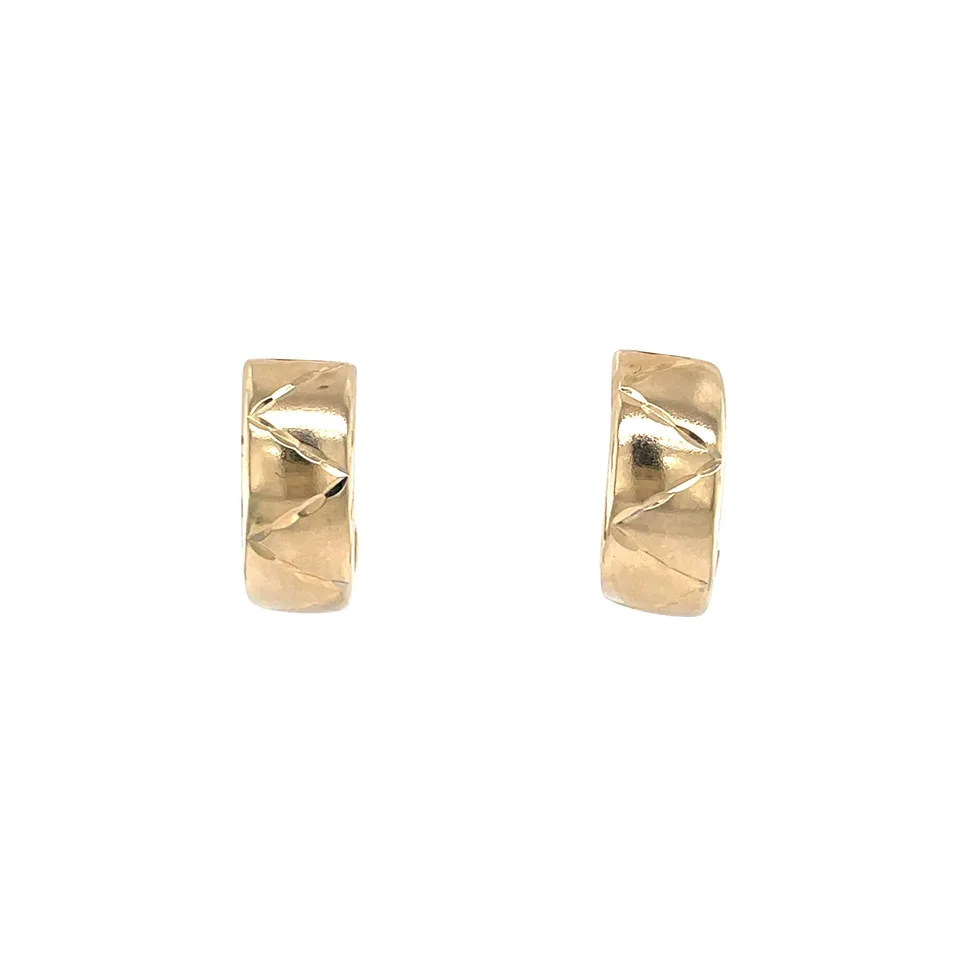 Vintage 14K Gold Fancy Stud Earrings