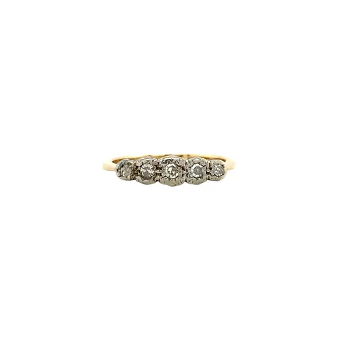 Vintage 14K Gold Ring with Diamond