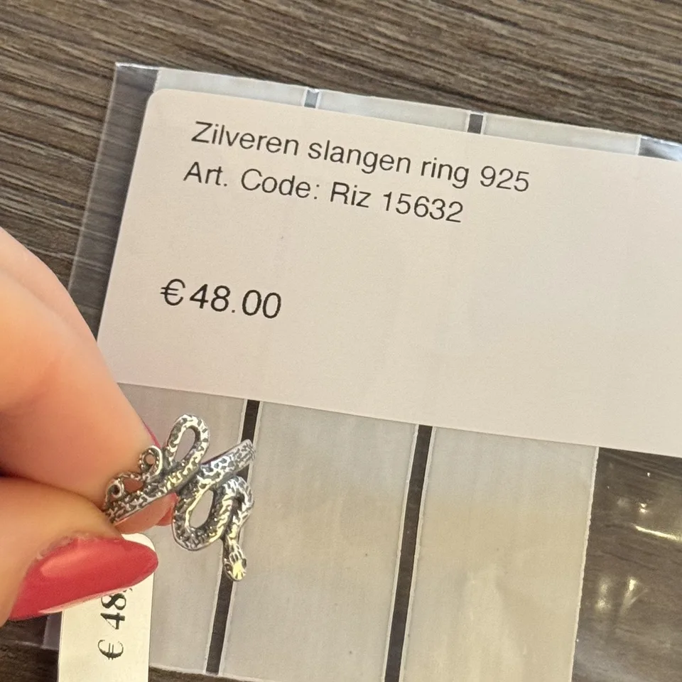Vintage Sterling Silver Snakes Ring