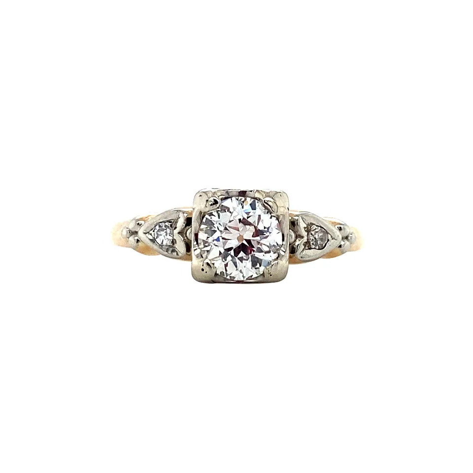Vintage 14K Gold Ring with Diamond