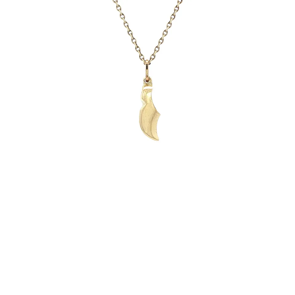 Vintage 14K Gold Clog Pendant