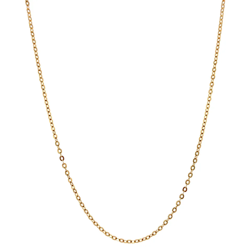 Vintage 18K Gold Long Necklace Anchor 50.5 cm