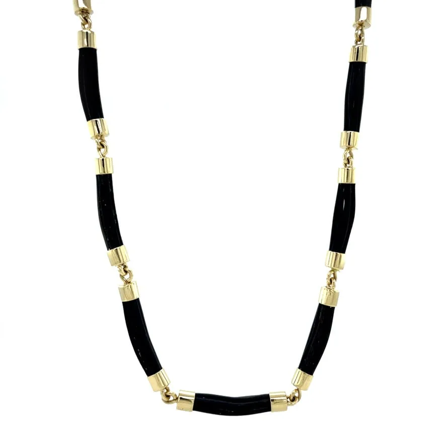 Vintage 14K Gold Necklace with Olifanten Haar