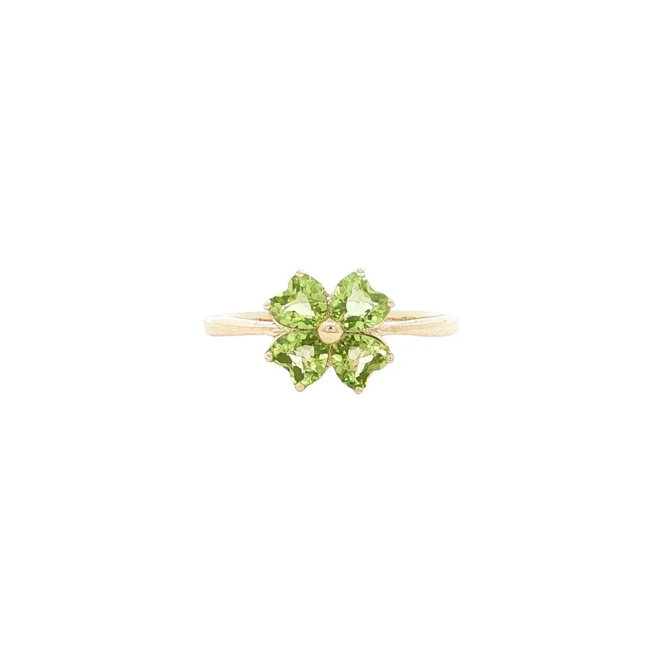 Vintage 9K Gold Ring with Peridot