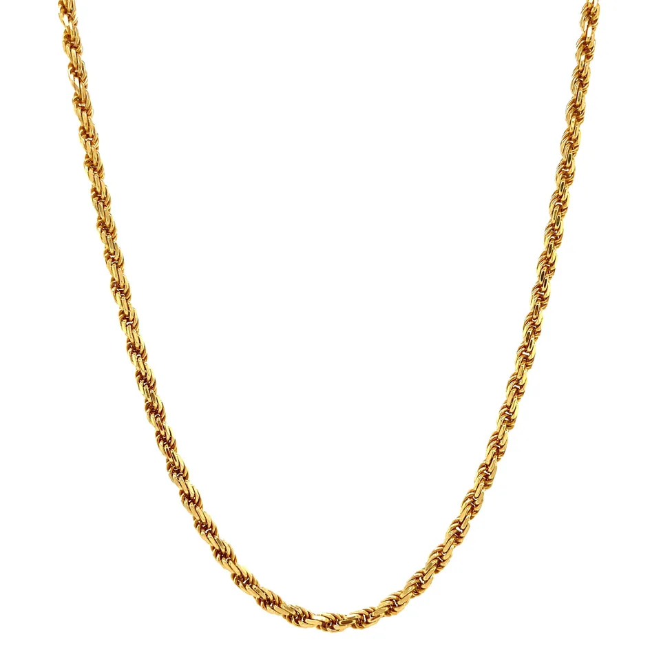Vintage 18K Gold Necklace Rope 50.5 cm