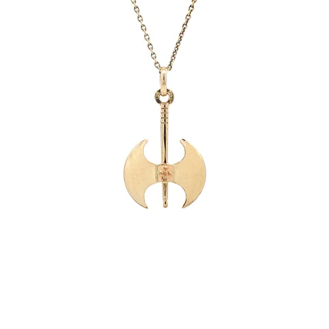 Vintage Labrys 12K Gold Pendant