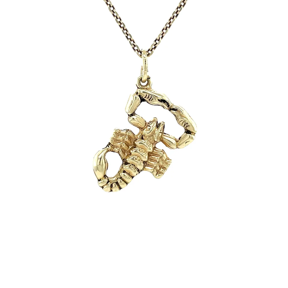 Vintage 14K Gold Scorpion Pendant