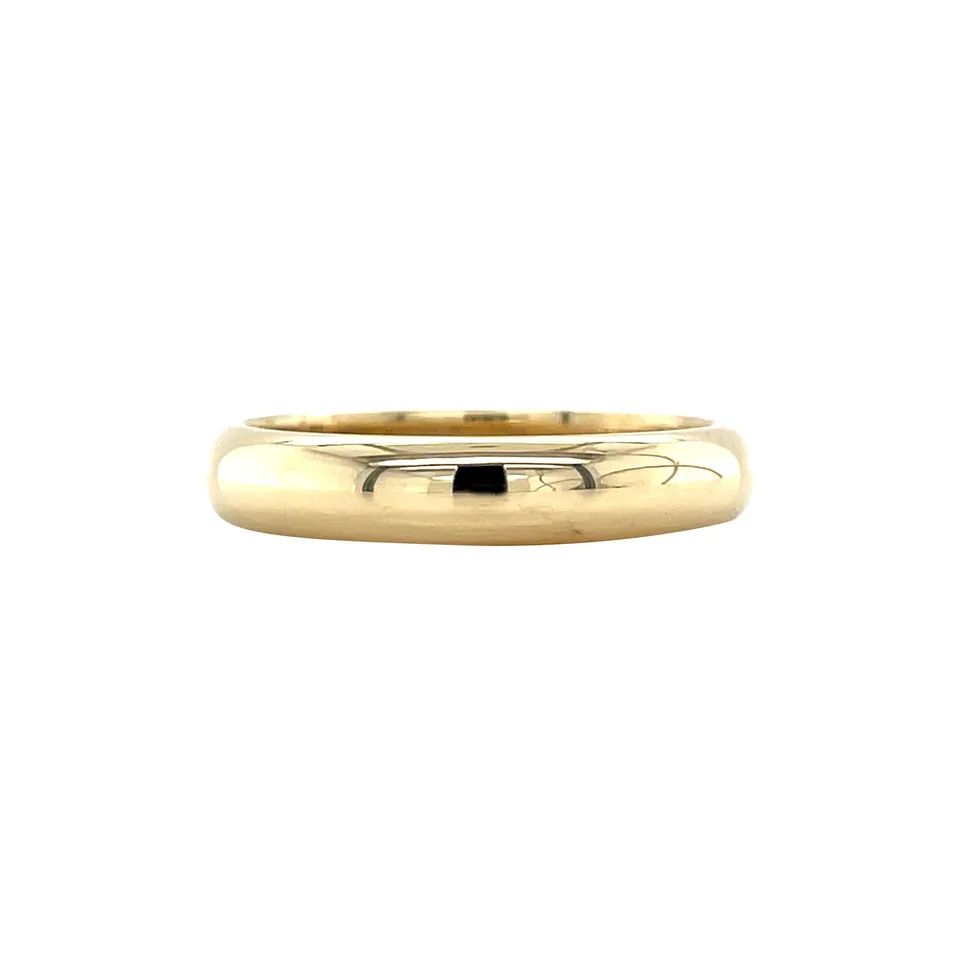 Vintage 14K Gold Smooth Trouw Ring