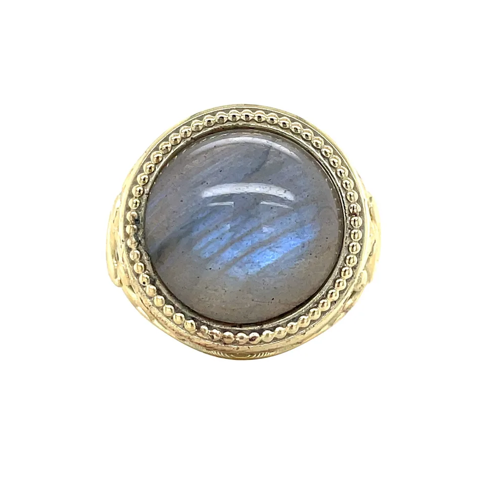 Vintage 14K Gold Ring with Labradorite