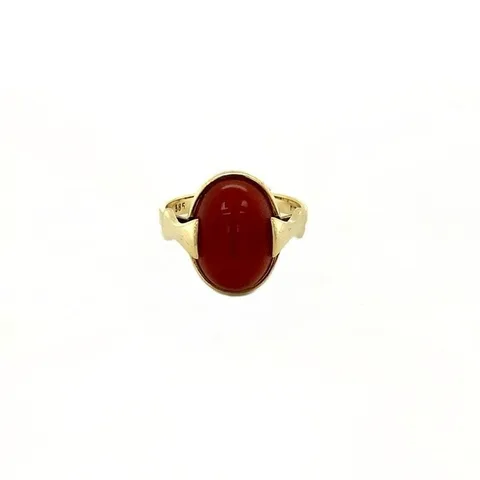 Vintage 14K Gold Ring with Carnelian