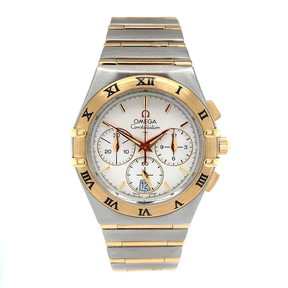 Vintage Omega Constellation Watch Steel and 18K Gold