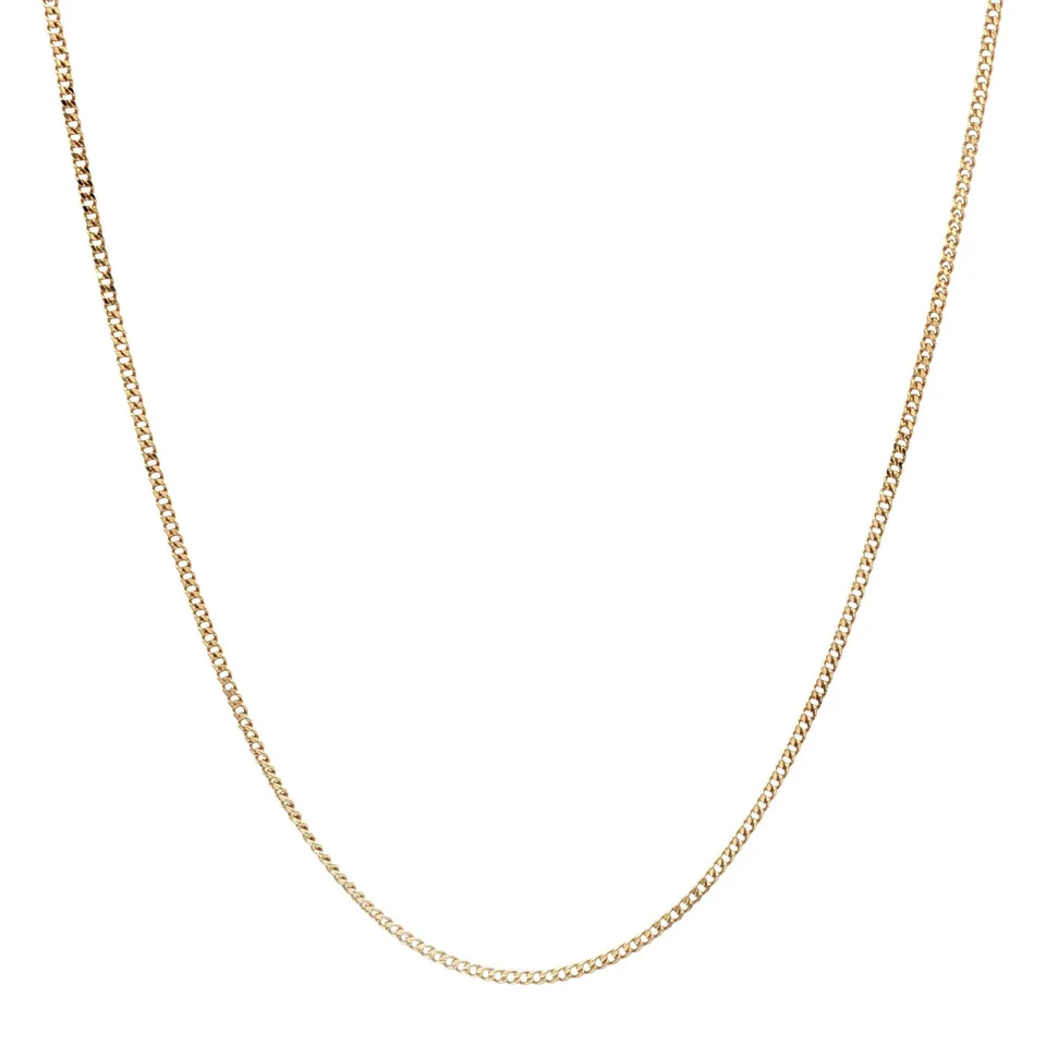 Vintage 14K Gold Curb Necklace