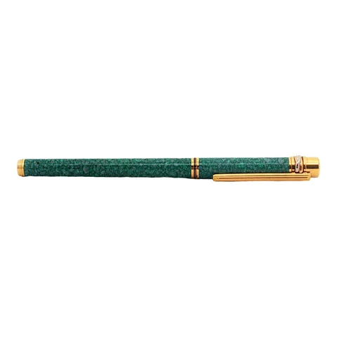 Cartier Must Marble Green Lacquer Fountain Pen