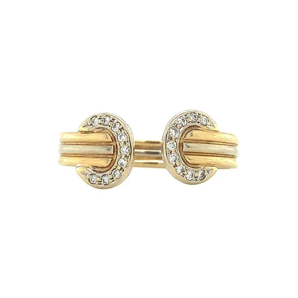 Vintage 14K Gold Ring with Diamond